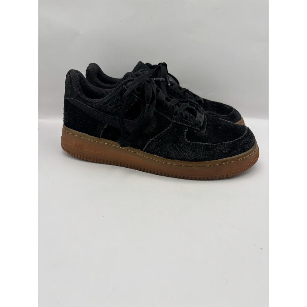 Nike Air Force 1 ‘07 LV8 Black Gum Suede Sneakers Women Size 6.5